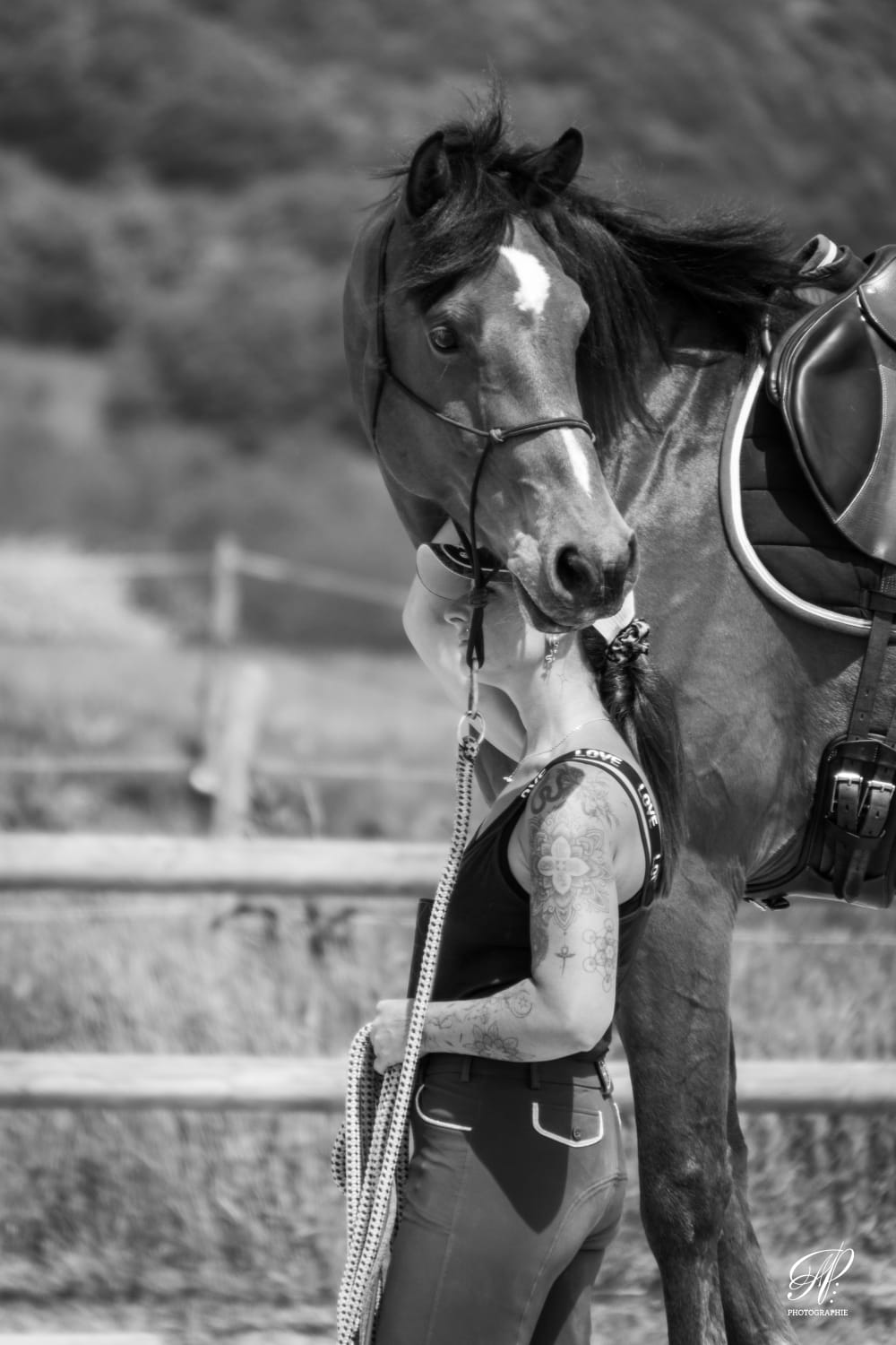 Lucie avec son cheval